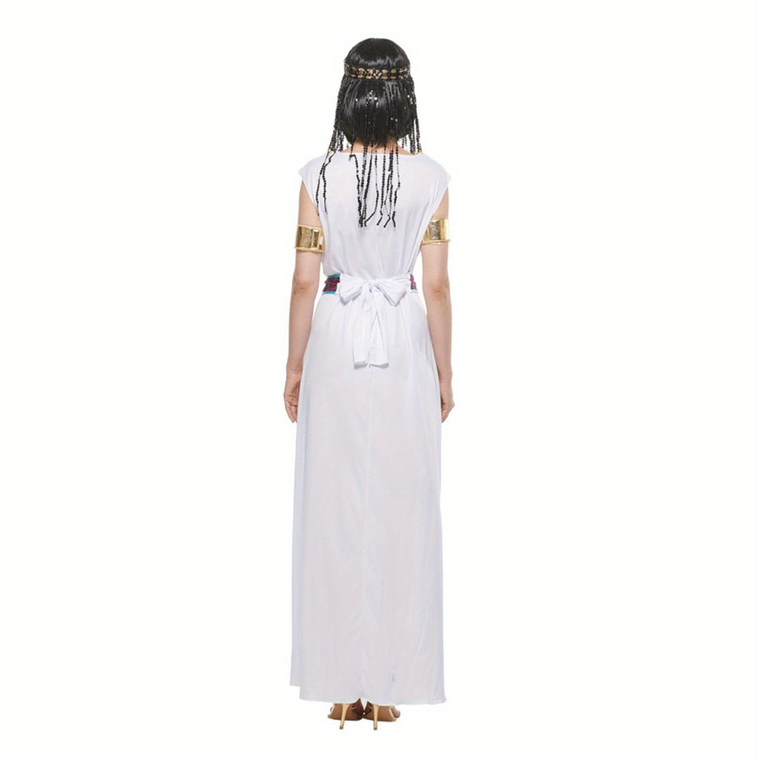 Disfraz de Halloween de Cleopatra para mujer | Vestido maxi real sin mangas