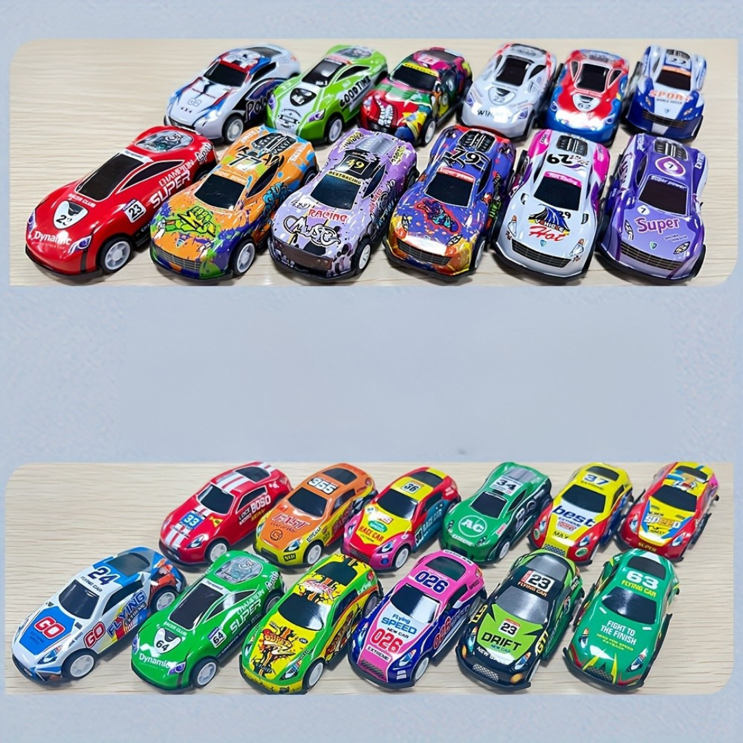 Set de Lanzador de Coches de Juguete Pista de Carreras Manual