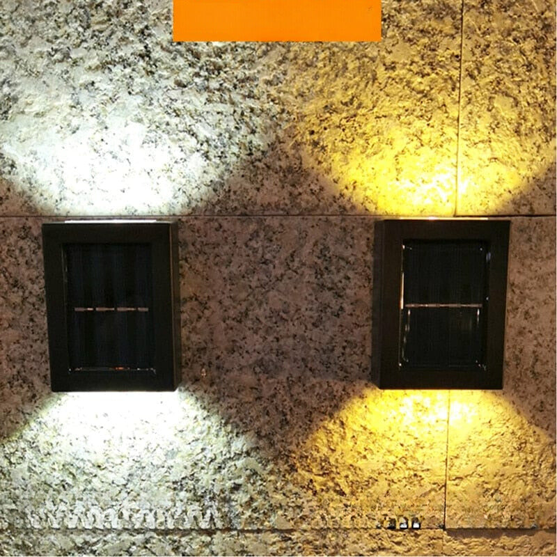 Apliques de pared para exteriores con energía solar para jardín