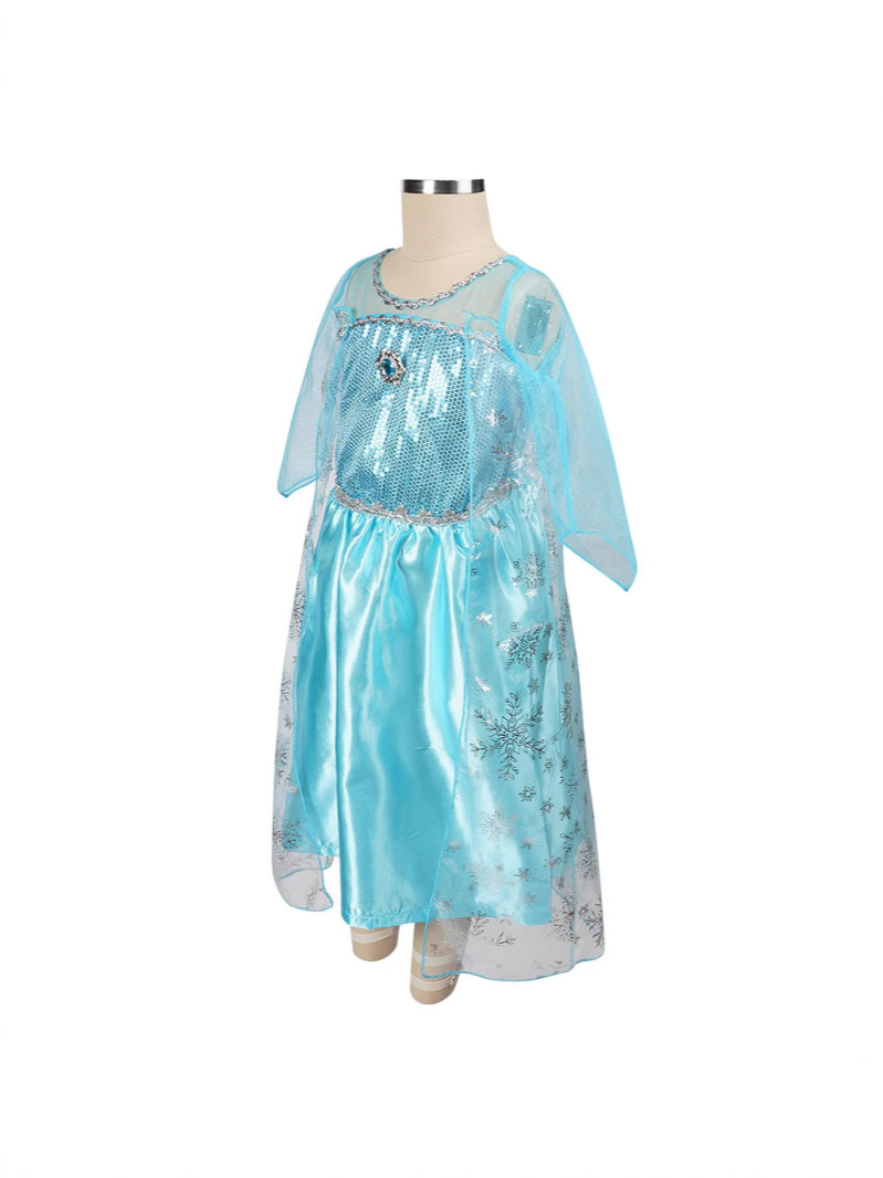 Vestito da principessa per Halloween a maniche lunghe da ragazza | Maxi