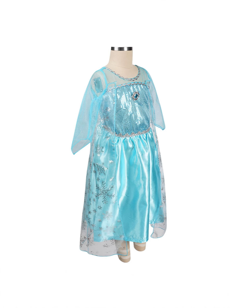Vestito da principessa per Halloween a maniche lunghe da ragazza | Maxi