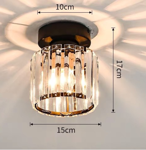 Plafonnier Cristal Montage Affleurant Luminaire Moderne
