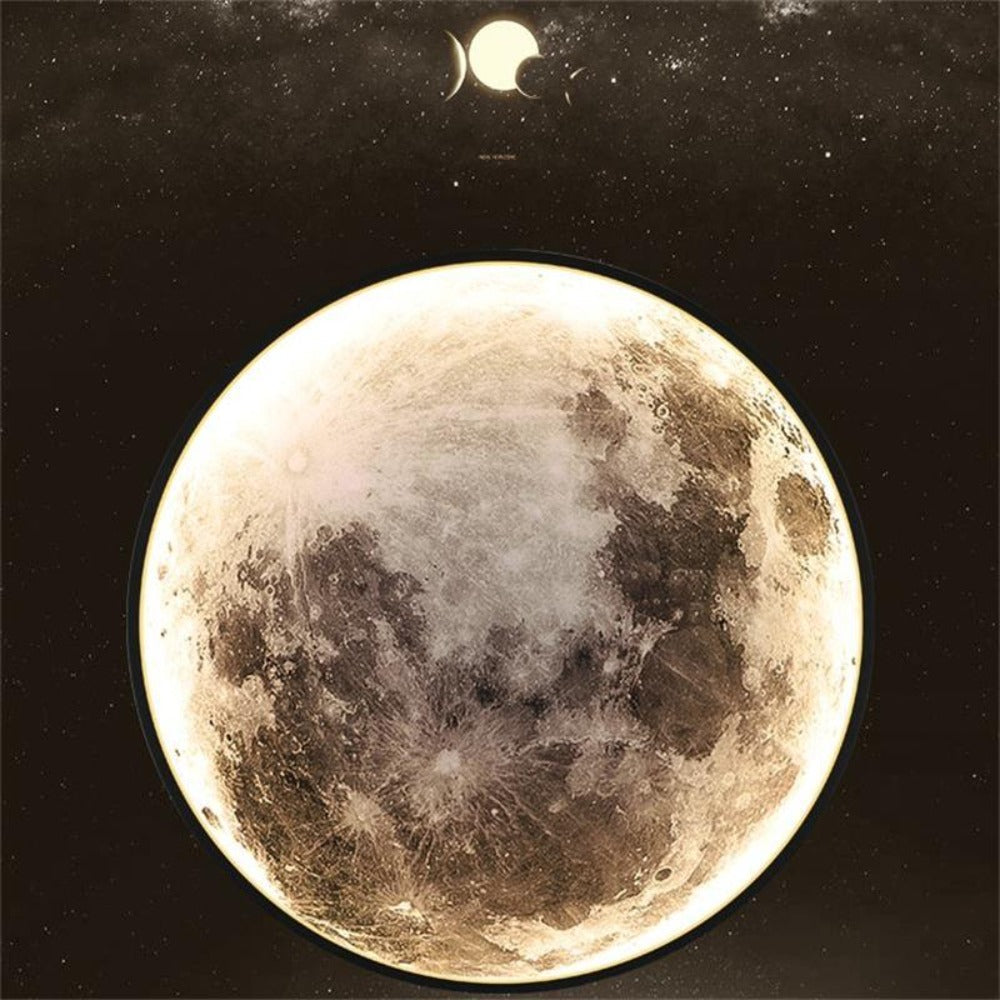 Wall Lights 3D Moon Effect Lighting Fixture