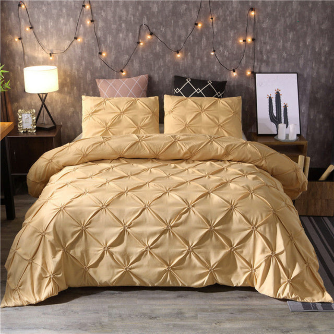 Cotton Beddings Set Tufted Comfort Design