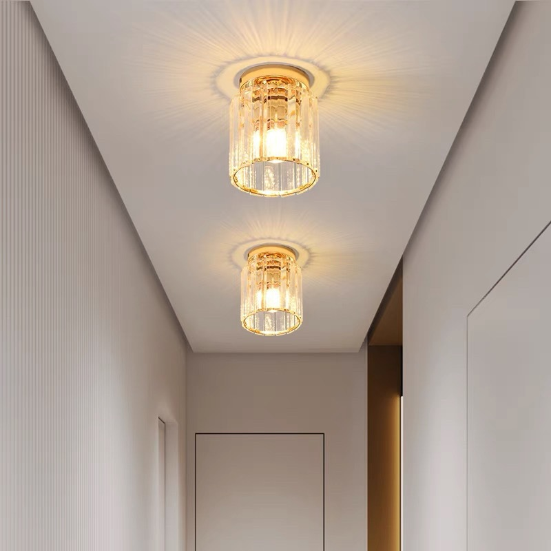 Ceiling Light Crystal Flush Mount Modern Fixture