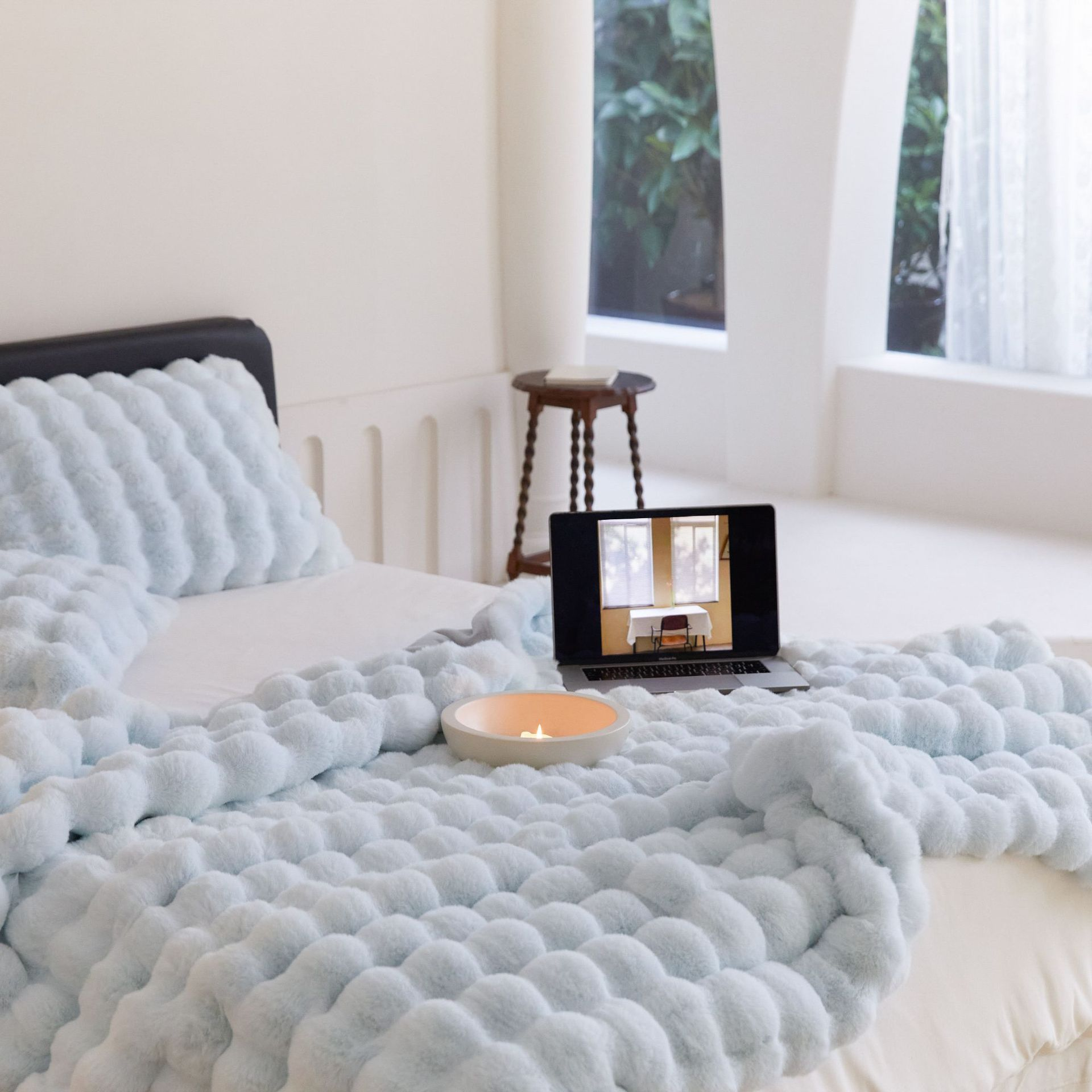 Blanket Soft Fleece Warm Reversible Throw