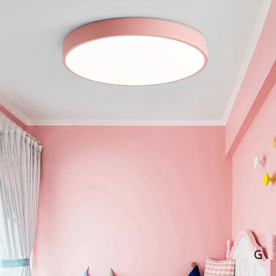 Lampada da soffitto LED con struttura in legno – Stile moderno