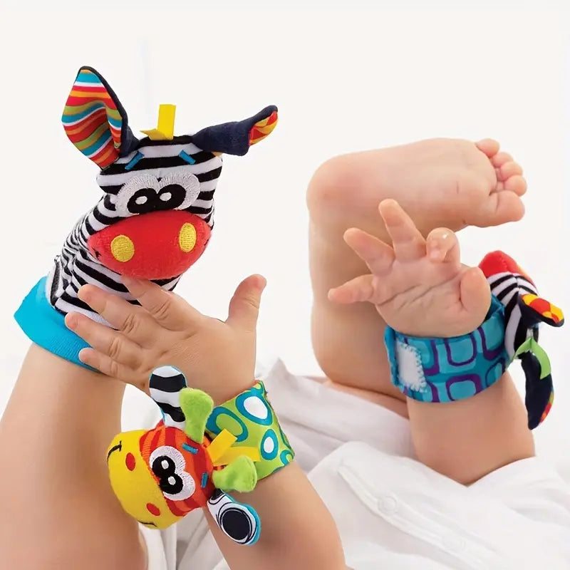 Baby Rattle Socks Wrist Toys Set