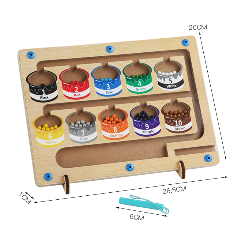 Wooden Magnetic Maze Educational Toy