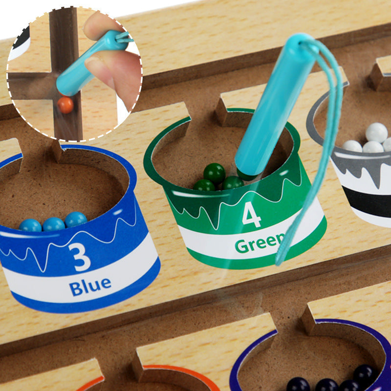 Wooden Magnetic Maze Educational Toy