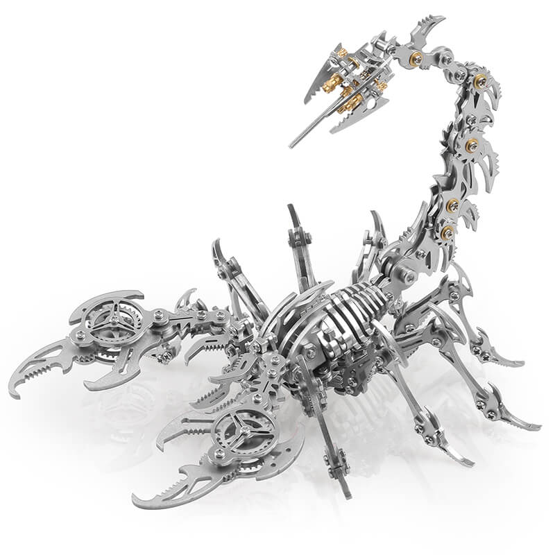 Metalowy model zestawu mechaniczna rzeźba skorpiona