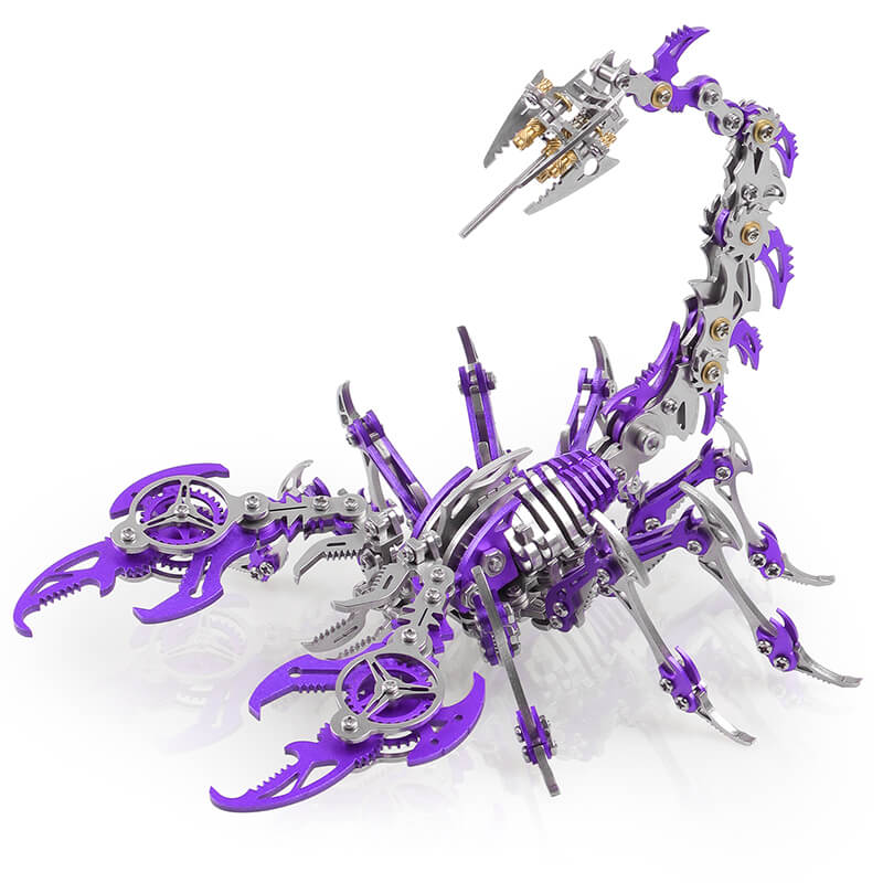 Metalowy model zestawu mechaniczna rzeźba skorpiona