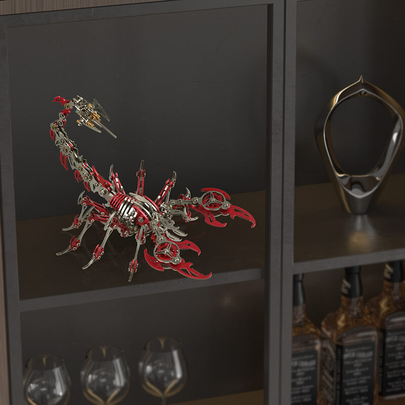 Metalowy model zestawu mechaniczna rzeźba skorpiona