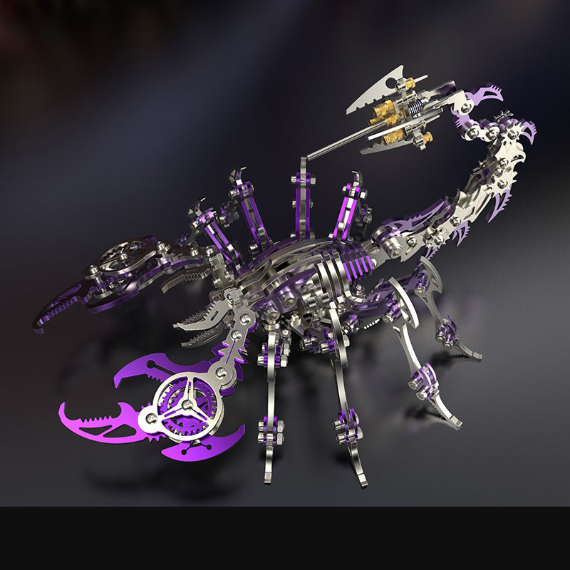 Metalowy model zestawu mechaniczna rzeźba skorpiona