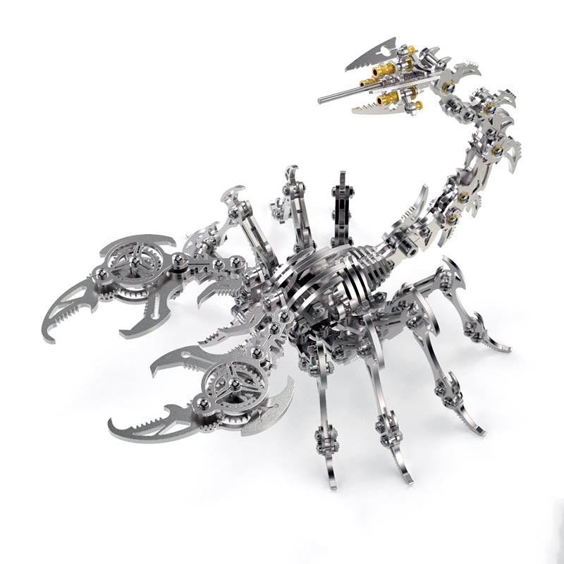 Metalowy model zestawu mechaniczna rzeźba skorpiona