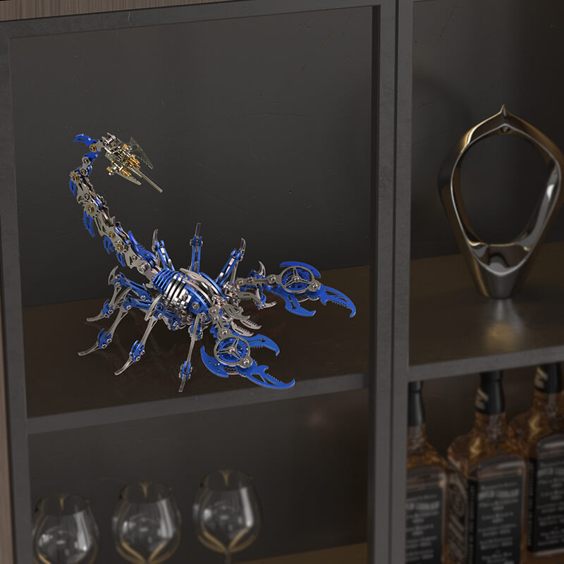 Metalowy model zestawu mechaniczna rzeźba skorpiona