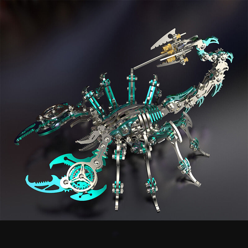 Metalowy model zestawu mechaniczna rzeźba skorpiona