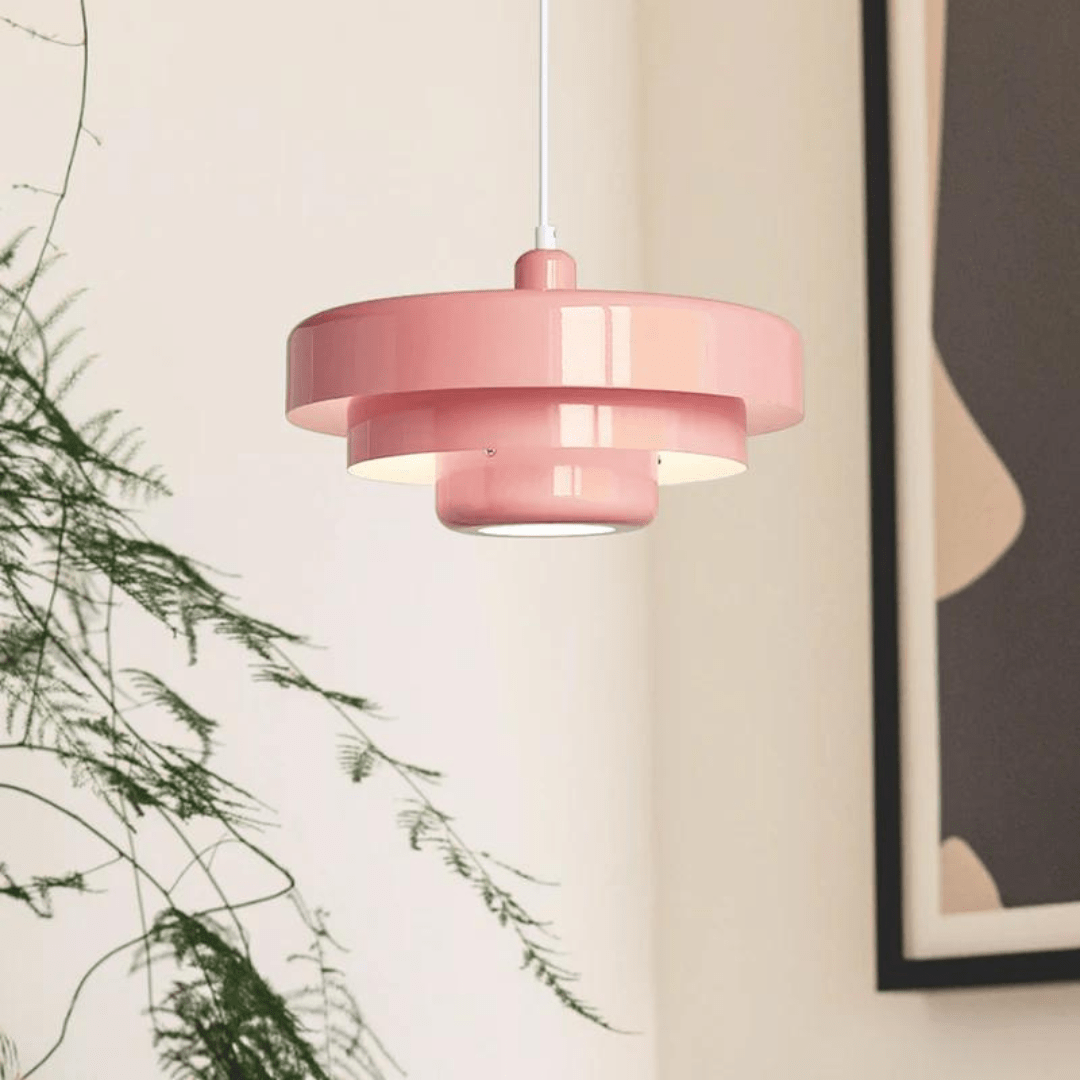 Pendant Light Retro Green Metal Ceiling Lamp