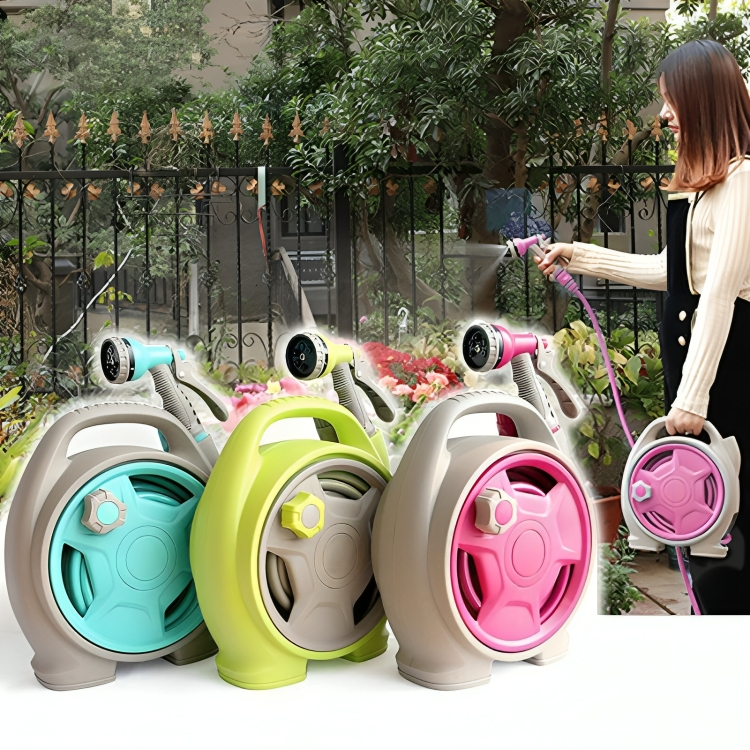 Garden Hose Reel Lightweight Retractable Sprayer