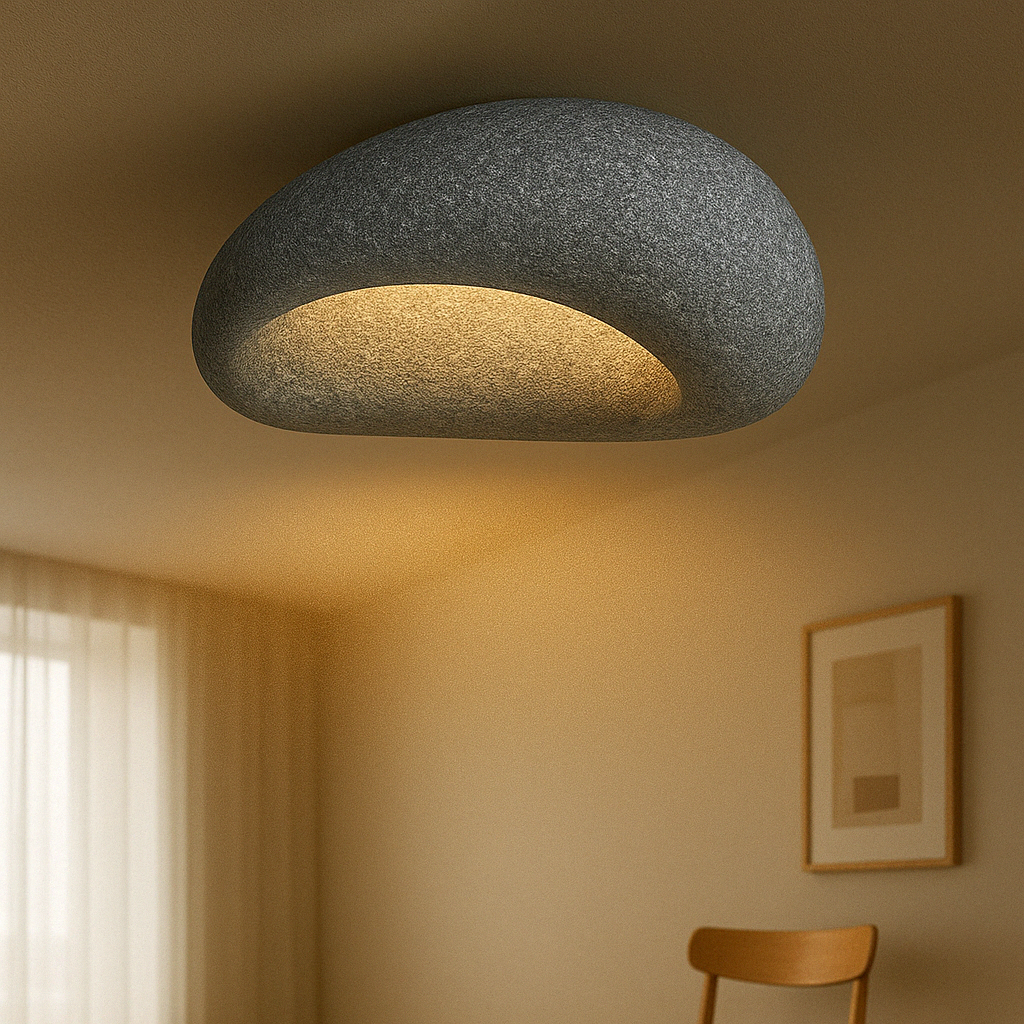 Plafonnier Style Rustique Wabi Sabi Lampe LED