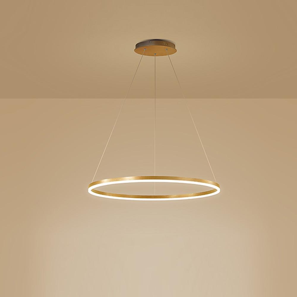 Nowoczesna czarna lampa sufitowa LED z zawieszeniem