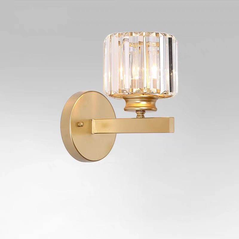 Kristallglas-Wandleuchte mit modernem Arm-Design