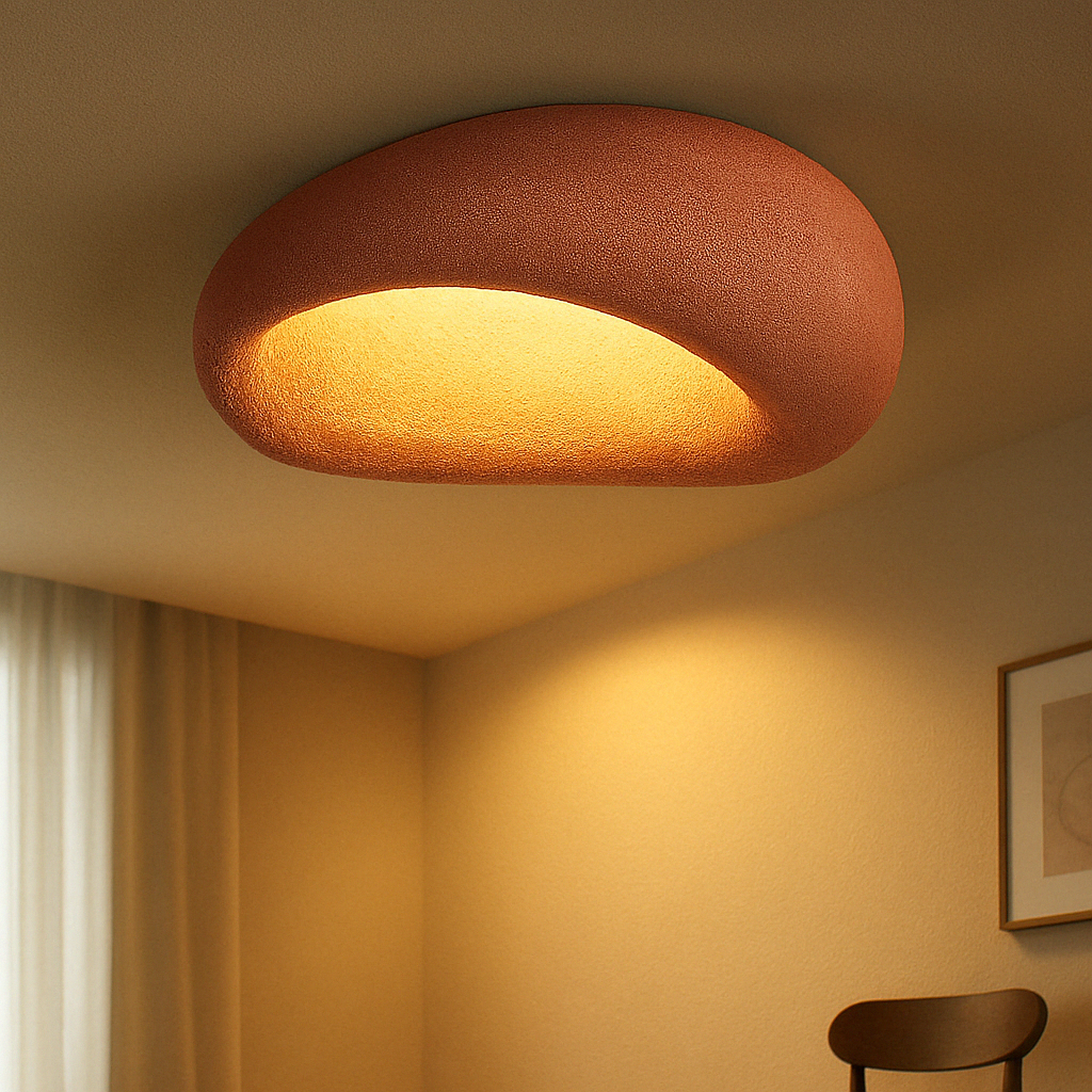 Plafonnier Style Rustique Wabi Sabi Lampe LED