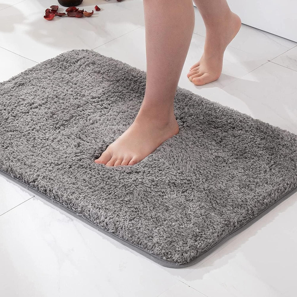 Alfombrilla de baño de microfibra suave antideslizante