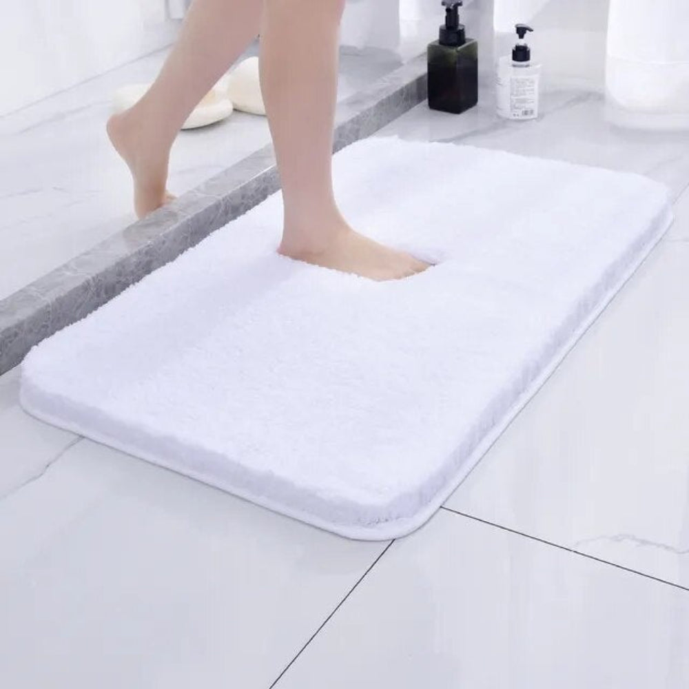 Alfombrilla de baño de microfibra suave antideslizante