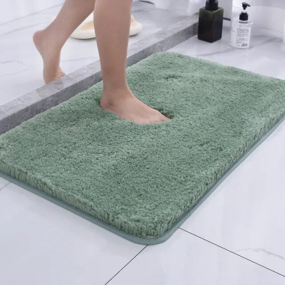 Alfombrilla de baño de microfibra suave antideslizante