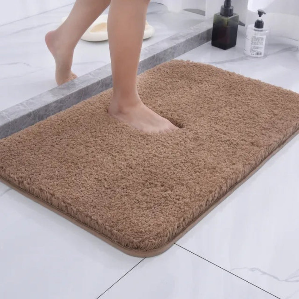 Alfombrilla de baño de microfibra suave antideslizante