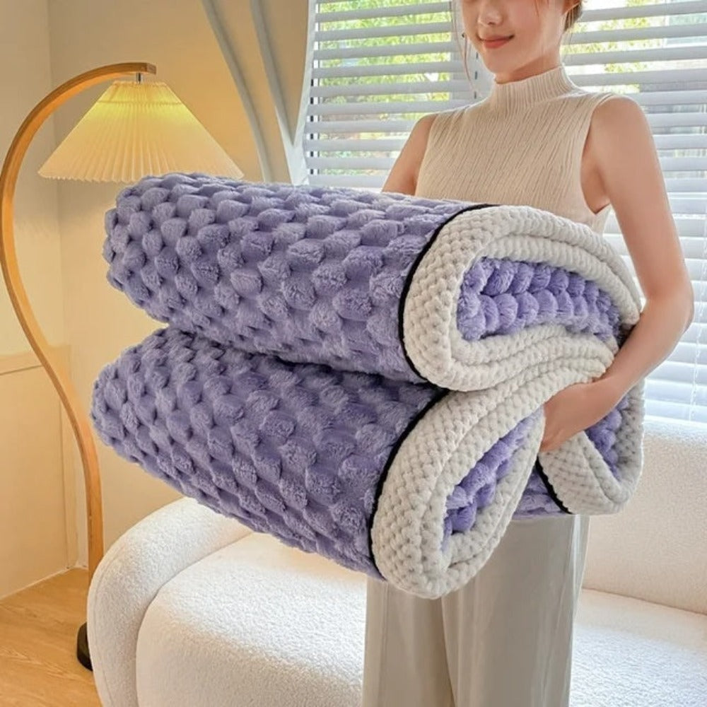 Plush Fleece Blanket Soft Throw