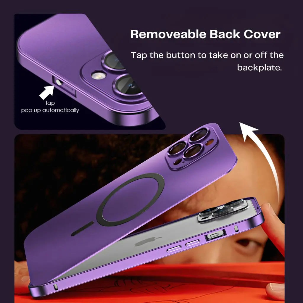 Funda magnética de metal compatible con MagSafe