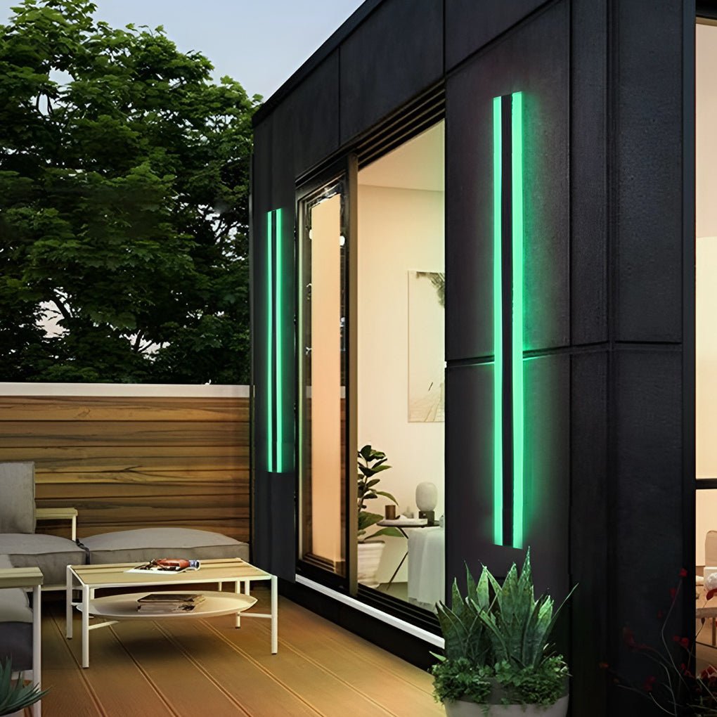 Modern Black LED Outdoor Wall Light