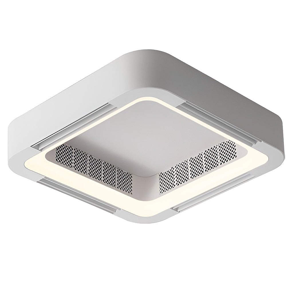 Ceiling fan light with modern bladeless design