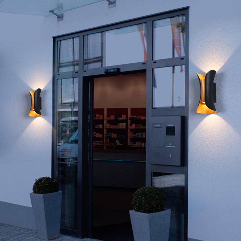 Aplique de pared para exterior, moderno, impermeable, LED