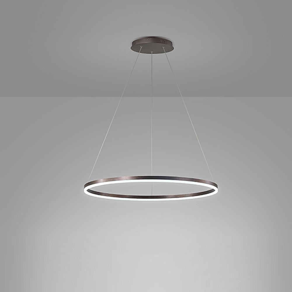 Nowoczesna czarna lampa sufitowa LED z zawieszeniem