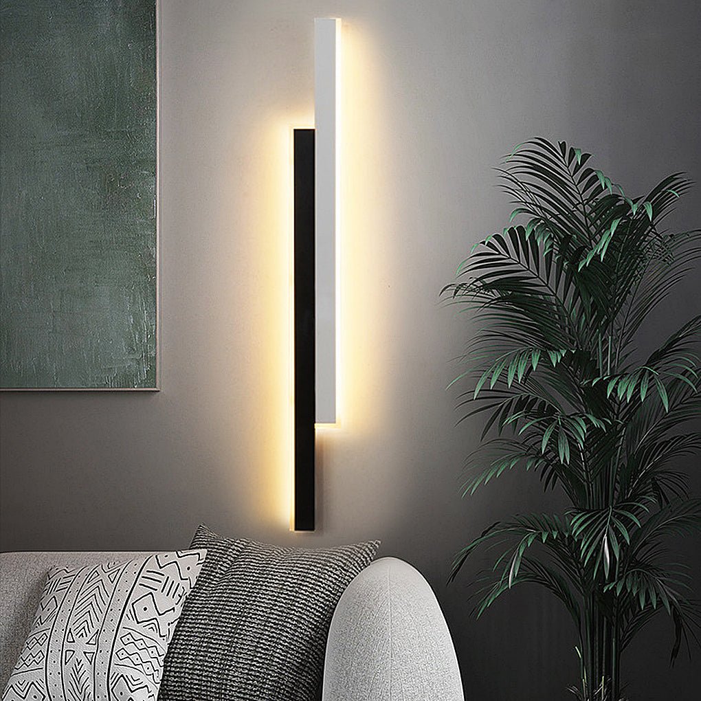 Wandlampe Modern Schwarzer Acrylstreifenlampe
