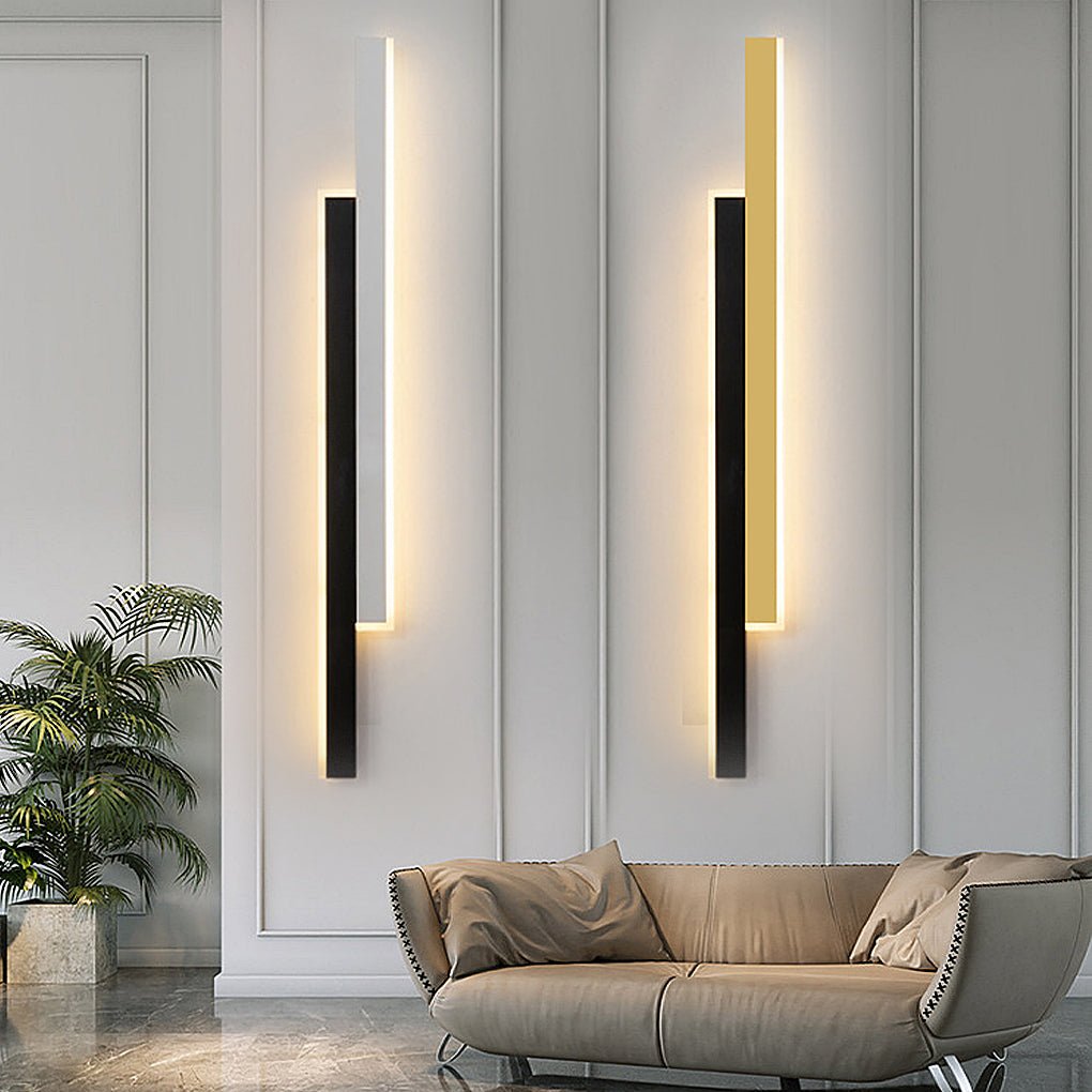 Wandlampe Modern Schwarzer Acrylstreifenlampe