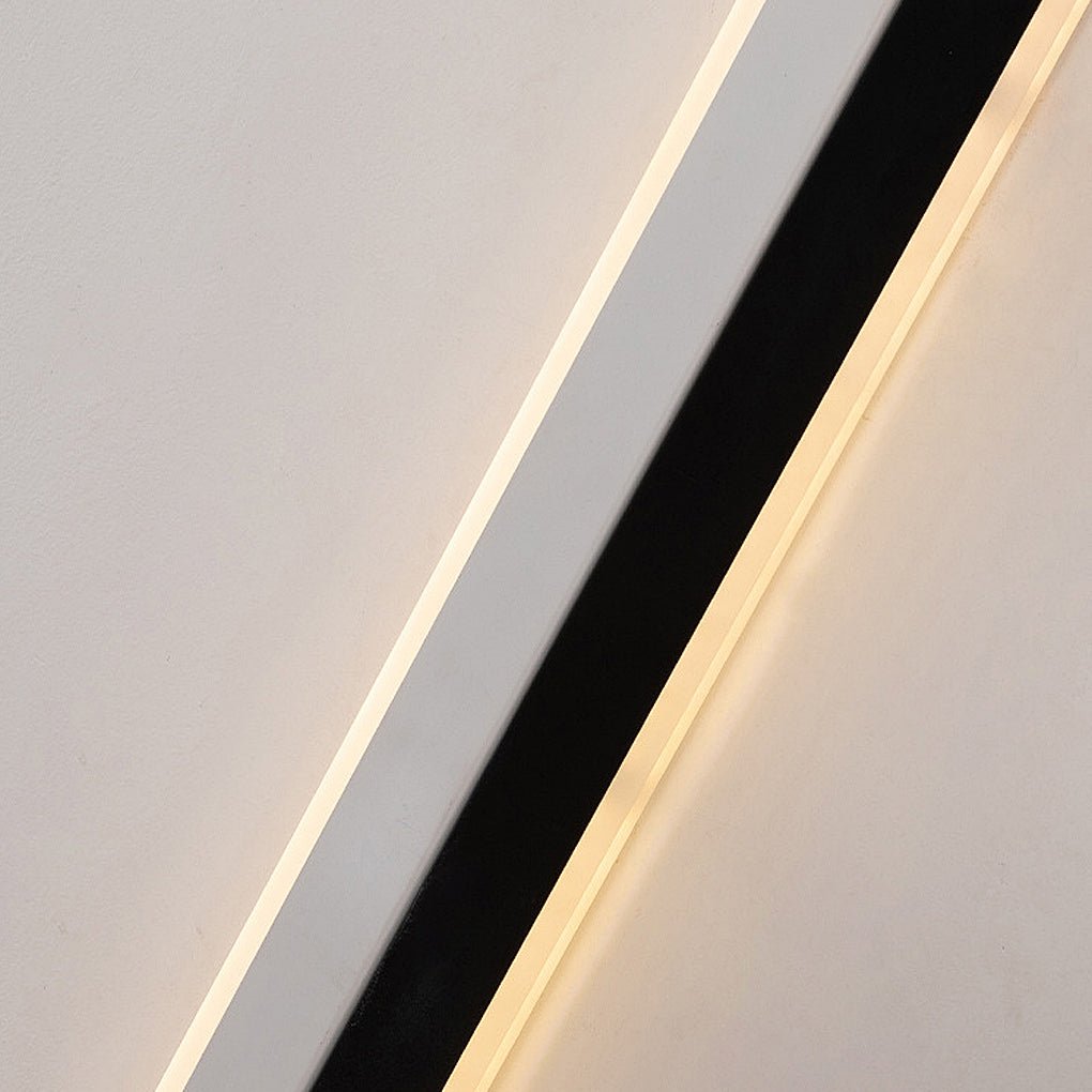 Wall Light Modern Black Acrylic Strip Lamp