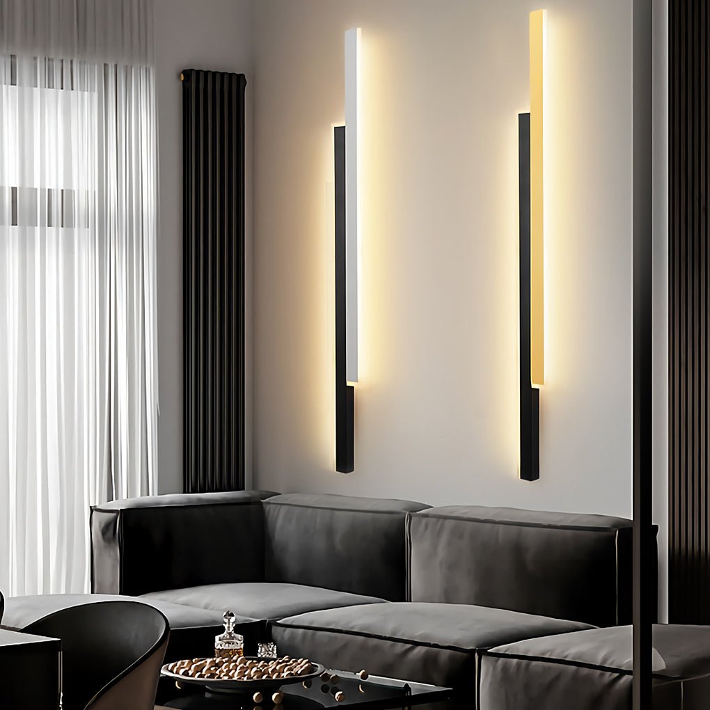Wandlampe Modern Schwarzer Acrylstreifenlampe