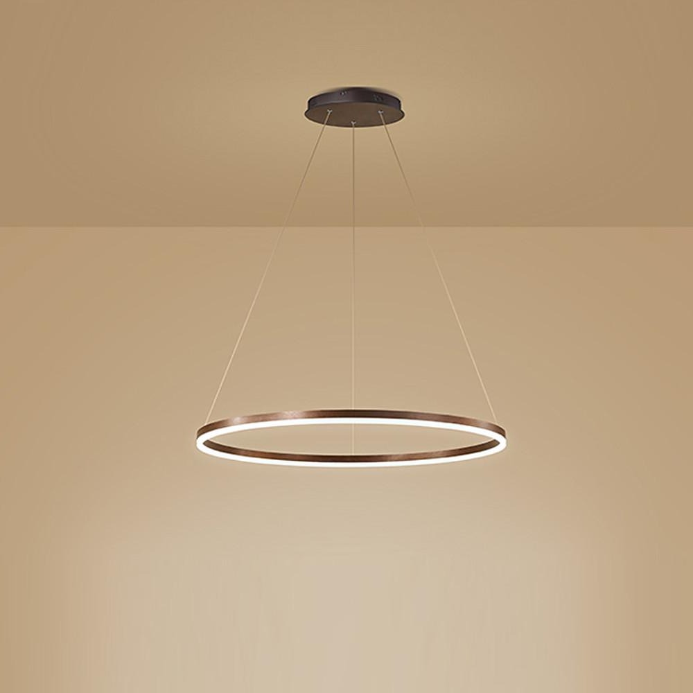 Nowoczesna czarna lampa sufitowa LED z zawieszeniem