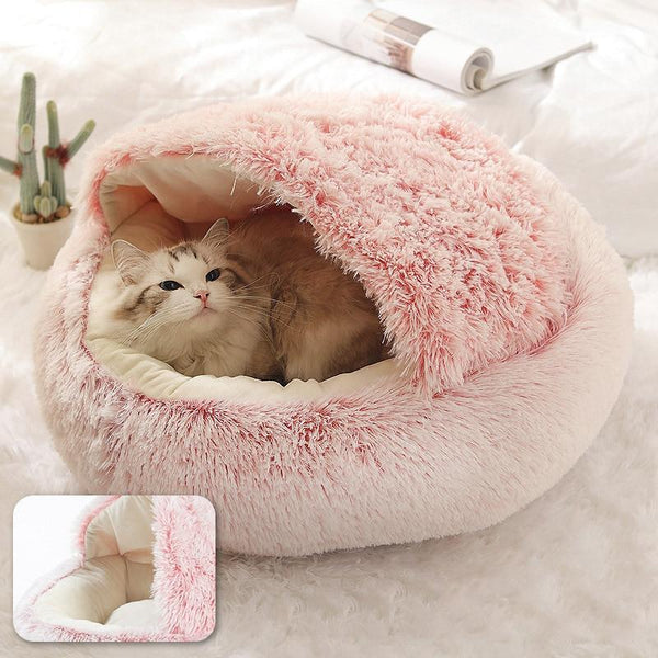 Cat Cave Bed Plush Orthopedic Nest