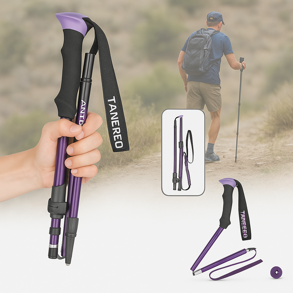 Hiking Poles Lightweight Foldable Aluminium Support