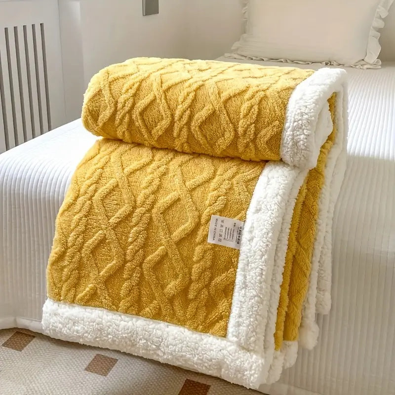 Morbida coperta reversibile in pile