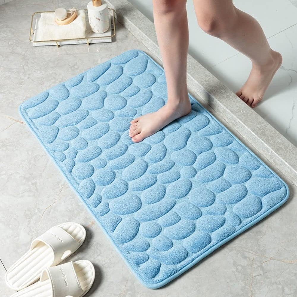 Alfombrilla de baño de felpa de secado rápido antideslizante