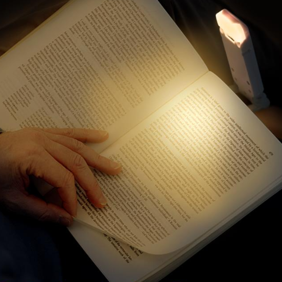 Lampe de lecture rechargeable à clip LED