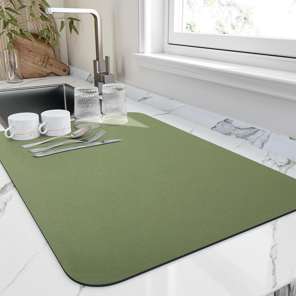 Felpudo de puerta de secado rápido Almohadilla para secar platos de cocina