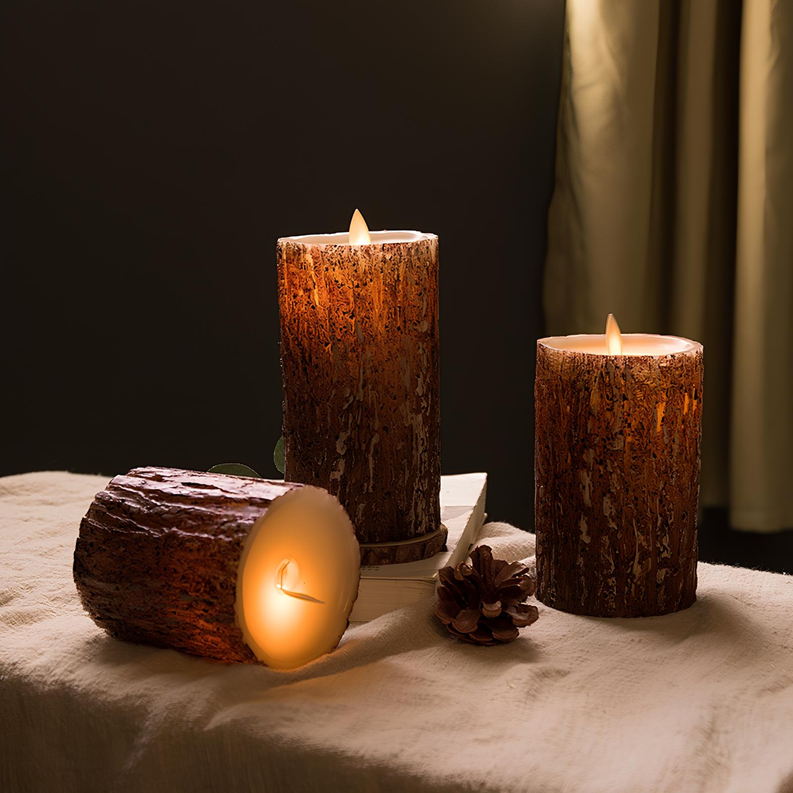 Bougies décoratives LED sans flamme à scintillement