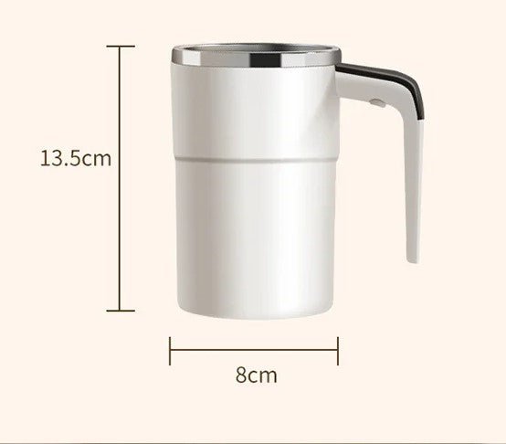 Taza de café auto agitable con pantalla de temperatura